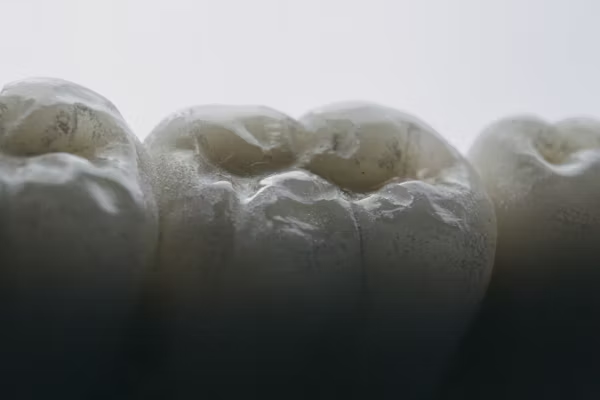 a close up shot of teeth